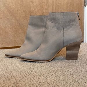 Lucky Brand Suede Taupe Adalan Bootie